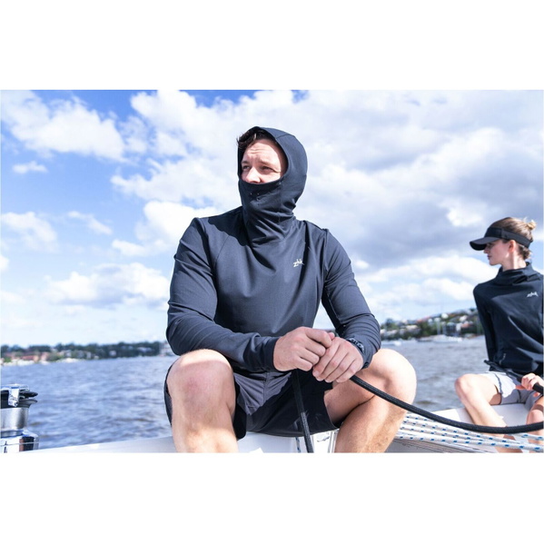 2026 Zhik Mens Motion Long Sleeve Hooded Top ATP-0100-M-ANT - Anthracrite